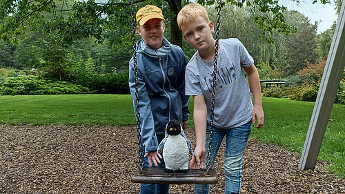 mit Klassenpinguin Ole