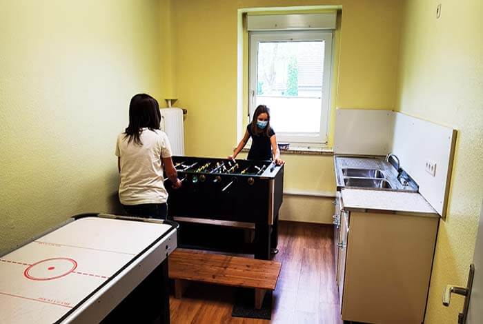 Spiel mit dem Kicker